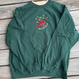 Vintage Red Bird Christmas Sweatshirt